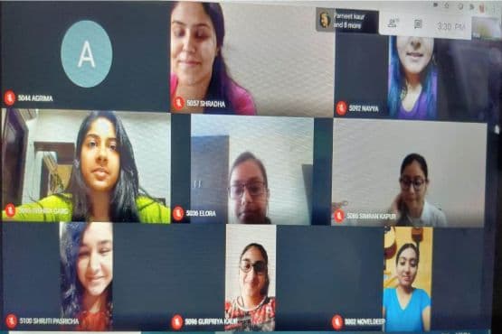 Online session attendance